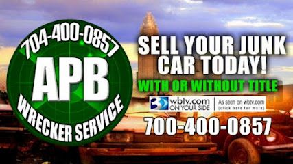 APB Wrecker Service Cash For Junk Cars Today! Free Online Quote!, Charlotte, North Carolina